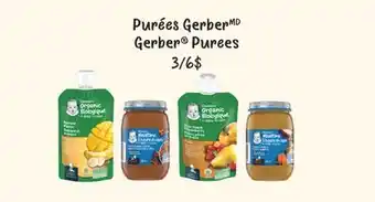 Jean Coutu Gerber purees offer
