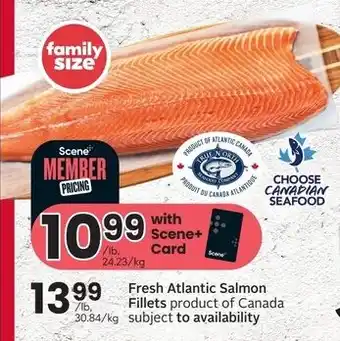 Sobeys Fresh Atlantic Salmon Fillets offer