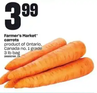 Loblaws Farmer's Market Carrots 3lb bag offer