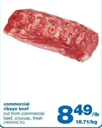 Wholesale Club Commercial Ribeye Beef offer