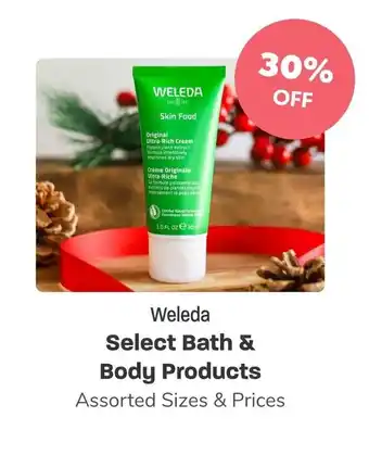 Blush Lane Organics Weleda Select Bath & Body Products offer
