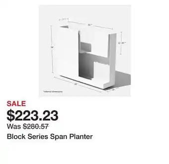 Bed Bath & Beyond Block series span planter offer
