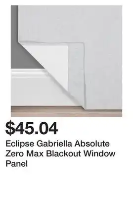 Eclipse gabriella absolute zero max blackout window panel