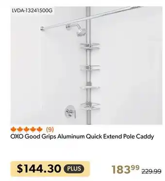 Shopper+ Oxo good grips aluminum quick extend pole caddy offer