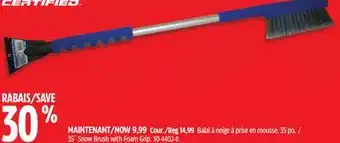 Canadian Tire 35 snow brush with foam grip offer