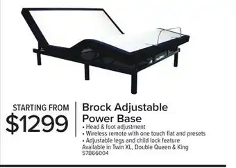 Leon's Brock twin xl complete adjustable base offer