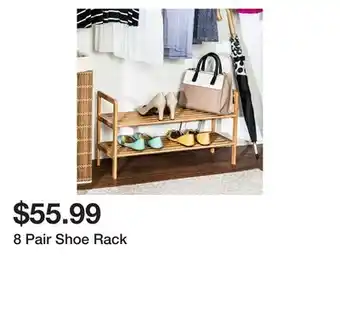 Wayfair 8 pair shoe rack offer