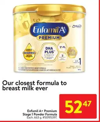 Walmart Enfamil a+ premium stage 1 powder formula offer