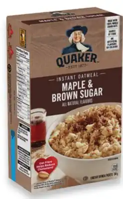 Walmart Quaker instant oatmeal offer