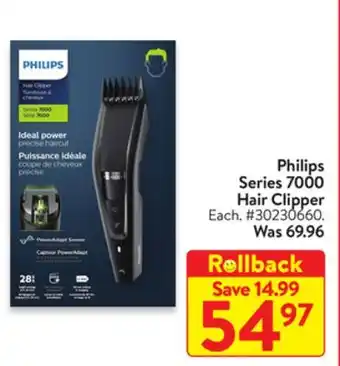 Walmart Philips series 7000 hair clipper offer