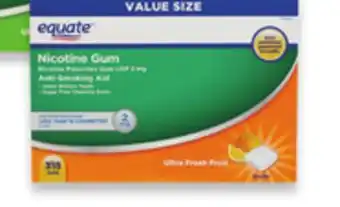 Walmart Equate nicotine gum offer