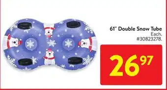 Walmart 61 double snow tube offer