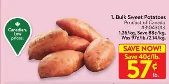 Walmart Bulk sweet potatoes offer