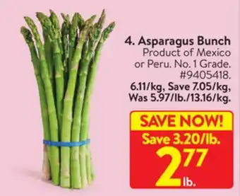 Walmart Asparagus bunch offer