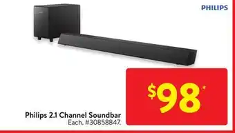 Walmart Philips 2.1 channel soundbar offer