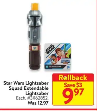 Walmart Star wars lightsaber squad extendable lightsaber offer