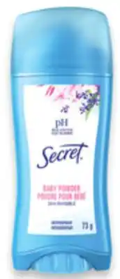 Walmart Secret antiperspirant or deodorant offer