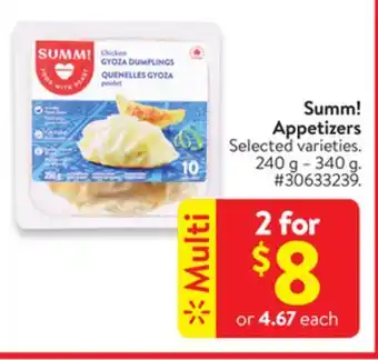 Walmart Summ! appetizers offer