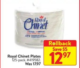 Walmart Royal chinet plates offer
