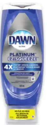 Walmart Dawn ultra 825 ml — 982 ml or ez-squeeze 535 ml or ivory 1.02 l dishwashing soap offer