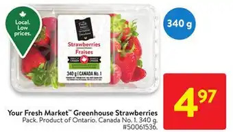 Walmart Your fresh market greenhouse strawberries offer