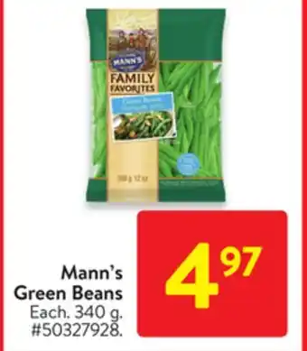Walmart Mann's green beans offer