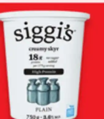 Walmart Siggi's skyr 750 g offer