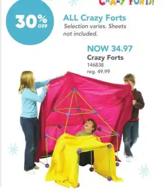 Toys R us Crazy forts offer