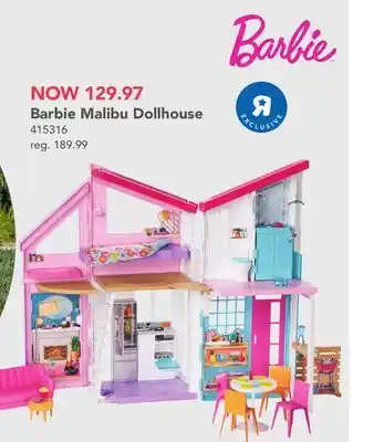 Toys R us Barbie malibu dollhouse offer