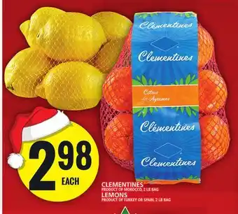 Food Basics Clementines or lemons offer