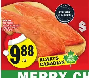 Food Basics Fresh atlantic salmon fillet offer