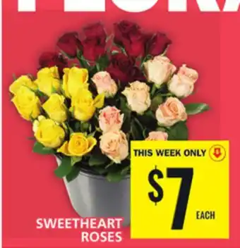 Food Basics Sweetheart roses offer