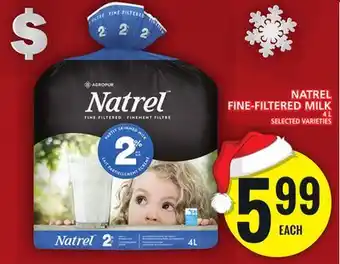 Food Basics Natrel fine-filtered milk offer