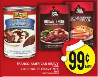 Food Basics Franco-american gravy or club house gravy mix offer