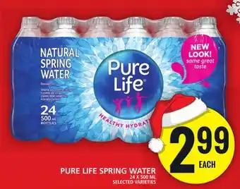 Food Basics Pure life spring water offer