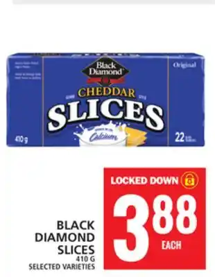 Food Basics Black diamond slices offer