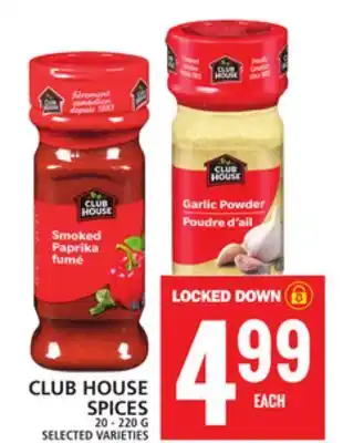Food Basics Club house spices offer