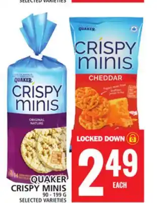 Food Basics Quaker crispy minis offer