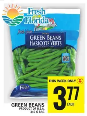 Food Basics Green beans offer