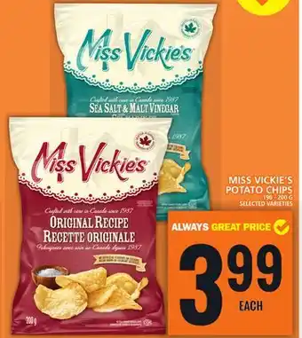 Food Basics Miss vickie's potato chips offer
