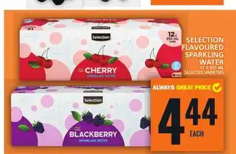 Food Basics Selection flavoured sparkling water offer