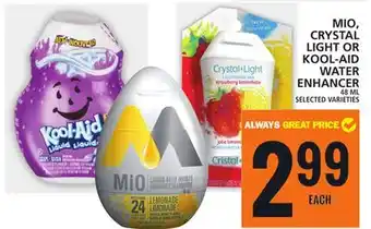Food Basics Mio, crystal light or kool-aid water enhancer offer