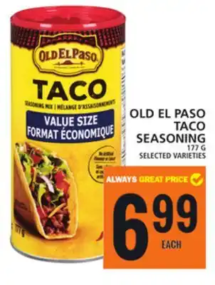 Food Basics Old el paso taco seasoning offer