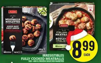 Food Basics Irresistibles fully cooked meatballs offer