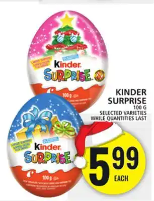 Food Basics Kinder surprise offer