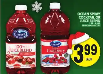 Food Basics Ocean spray cocktail or juice blend offer
