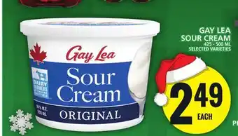 Food Basics Gay lea sour cream offer