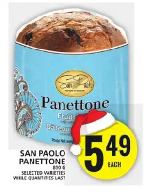 Food Basics San paolo panettone offer