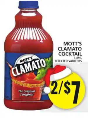 Food Basics Mott's clamato cocktail offer