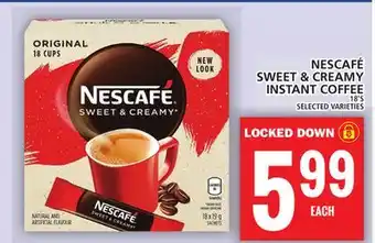 Food Basics Nescafe sweet & creamy instant coffee offer